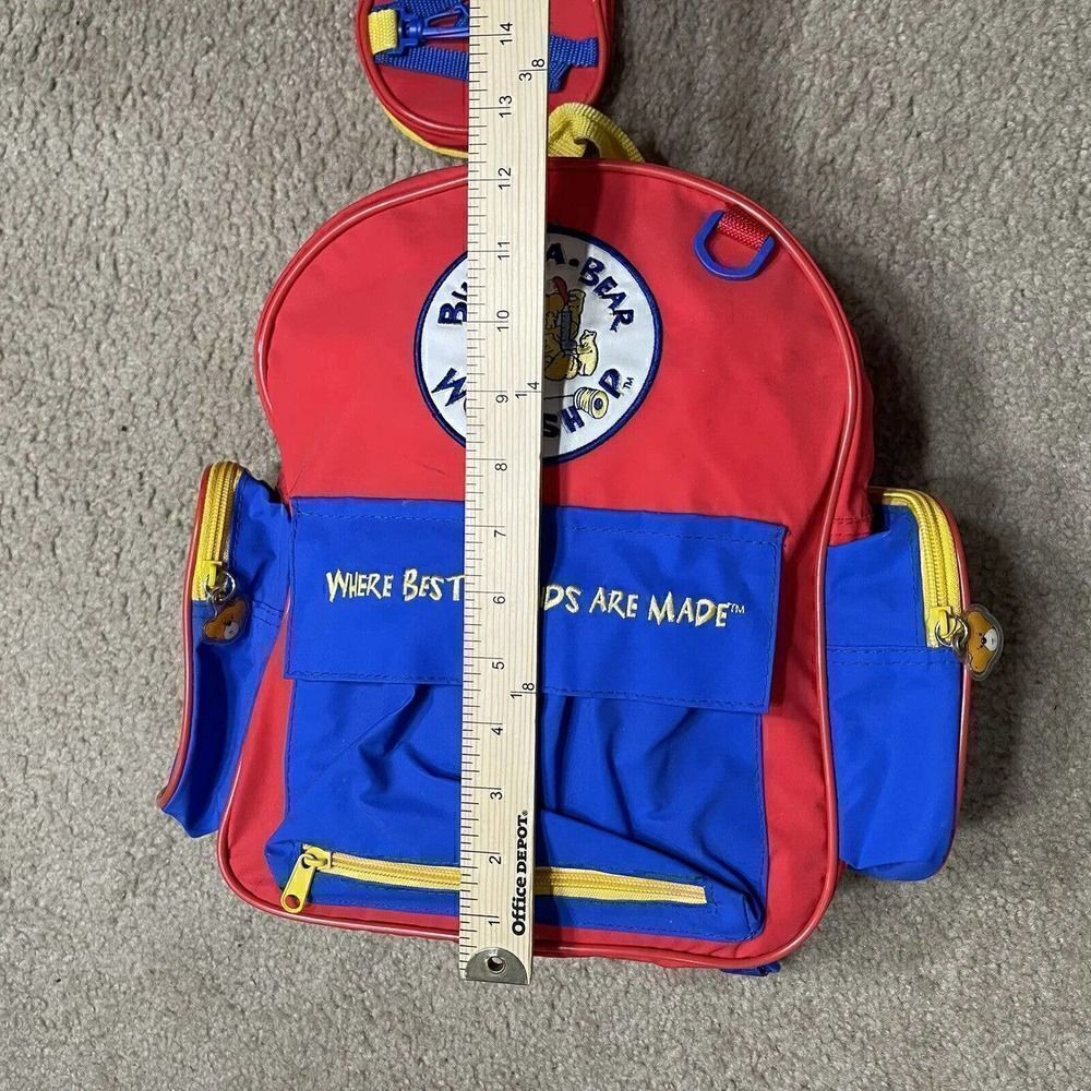 2 Piece Set Child Size Build A Bear Backpack With Matching Backpack For Plush - Picture 8 of 10